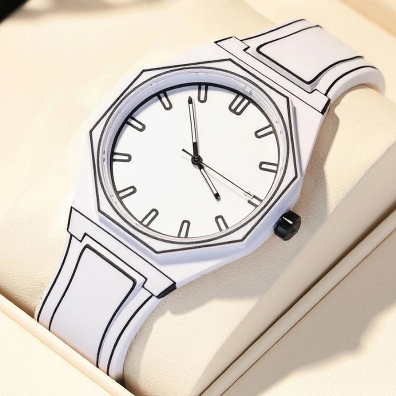 Luxury Watch White - 남성 여성을위한 새로운 패션 쿼츠 시계