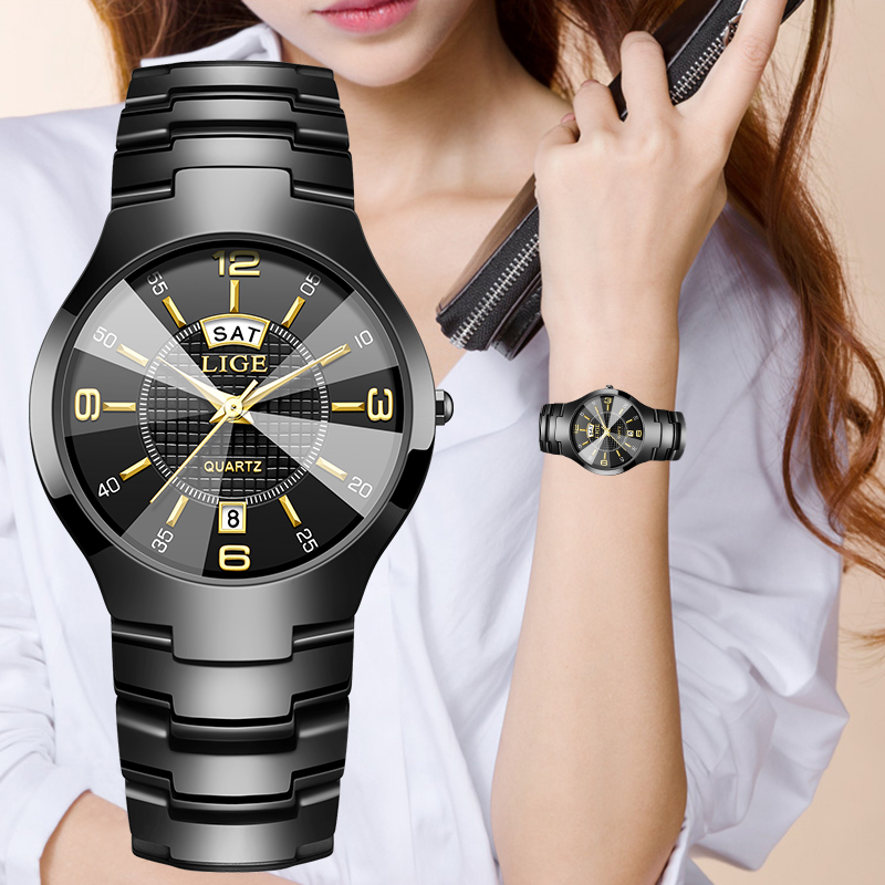 Luxury Watch Strap - LIGE 패션 우아한 여성용 손목시계 럭셔리