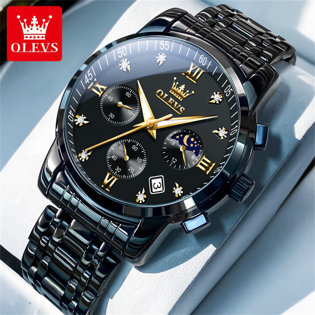 Luxury Watch Brand - OLEVS 인기 남성용 시계 스테인레스 스틸