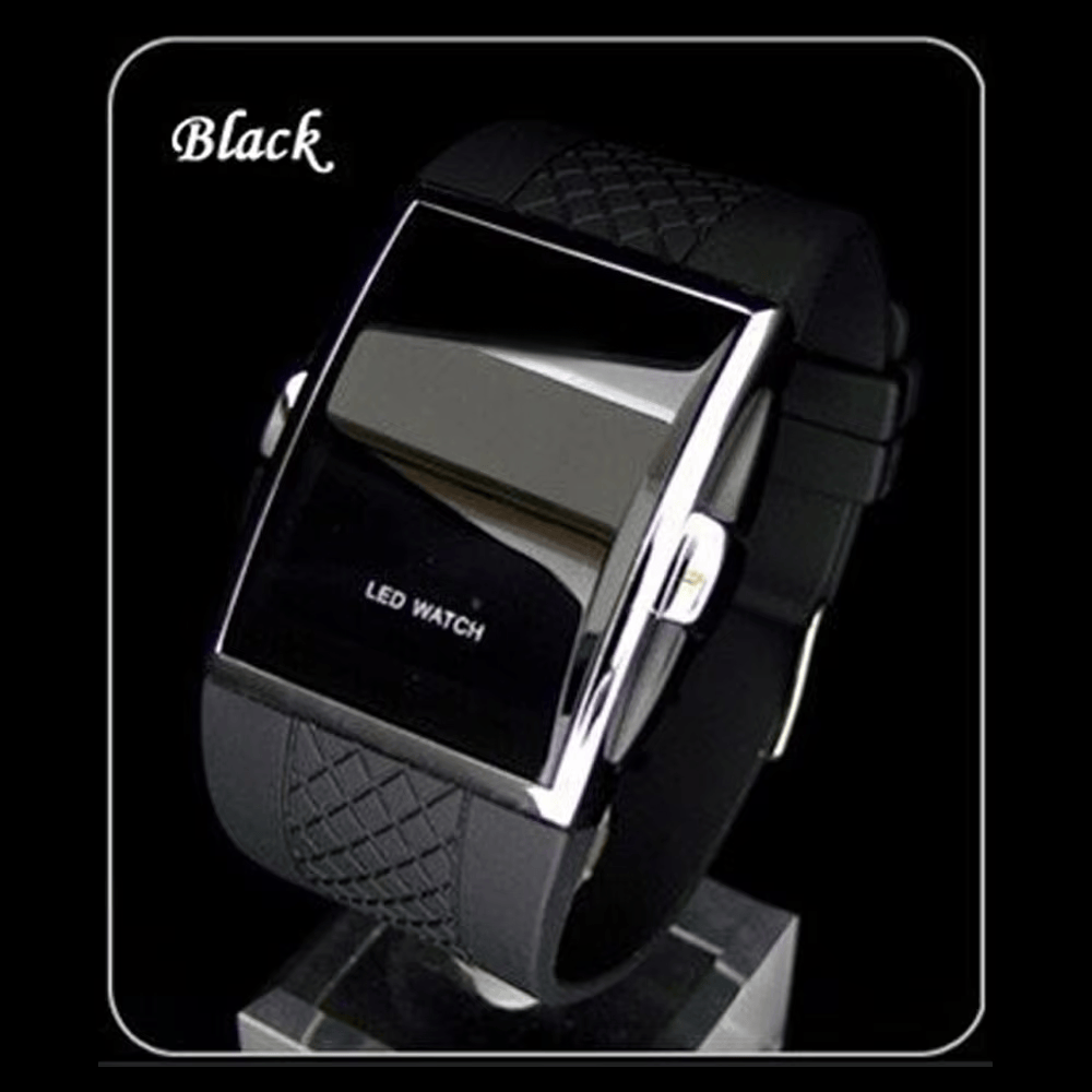 Luxury Watch White - 남자 스포츠 디지털 시계 블랙 화이트