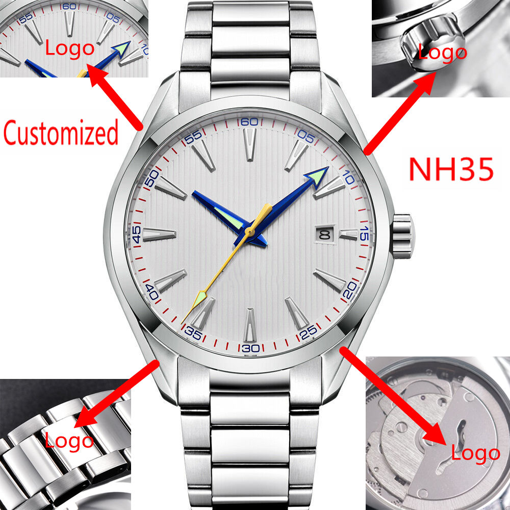 Luxury Watch Logos - 맞춤형 로고 41mm 남성용 미요타/NH35 오토매틱