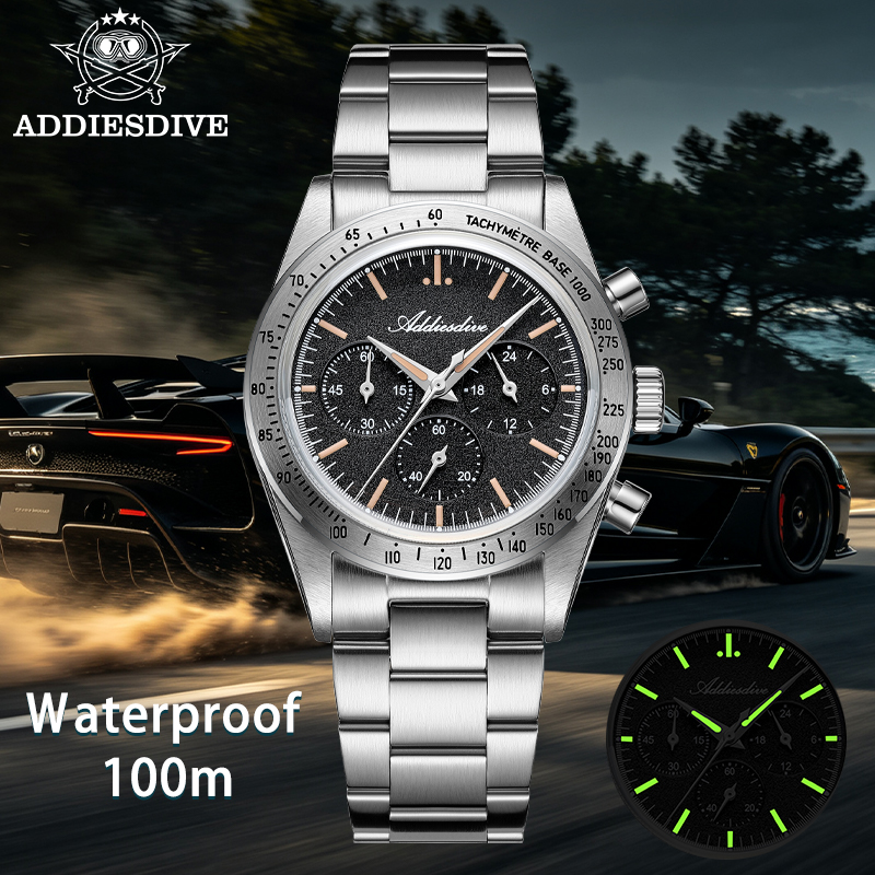 Luxury Watch It - ADDIESDIVE 새로운 크로노그래프 시계 0S20 무브먼트