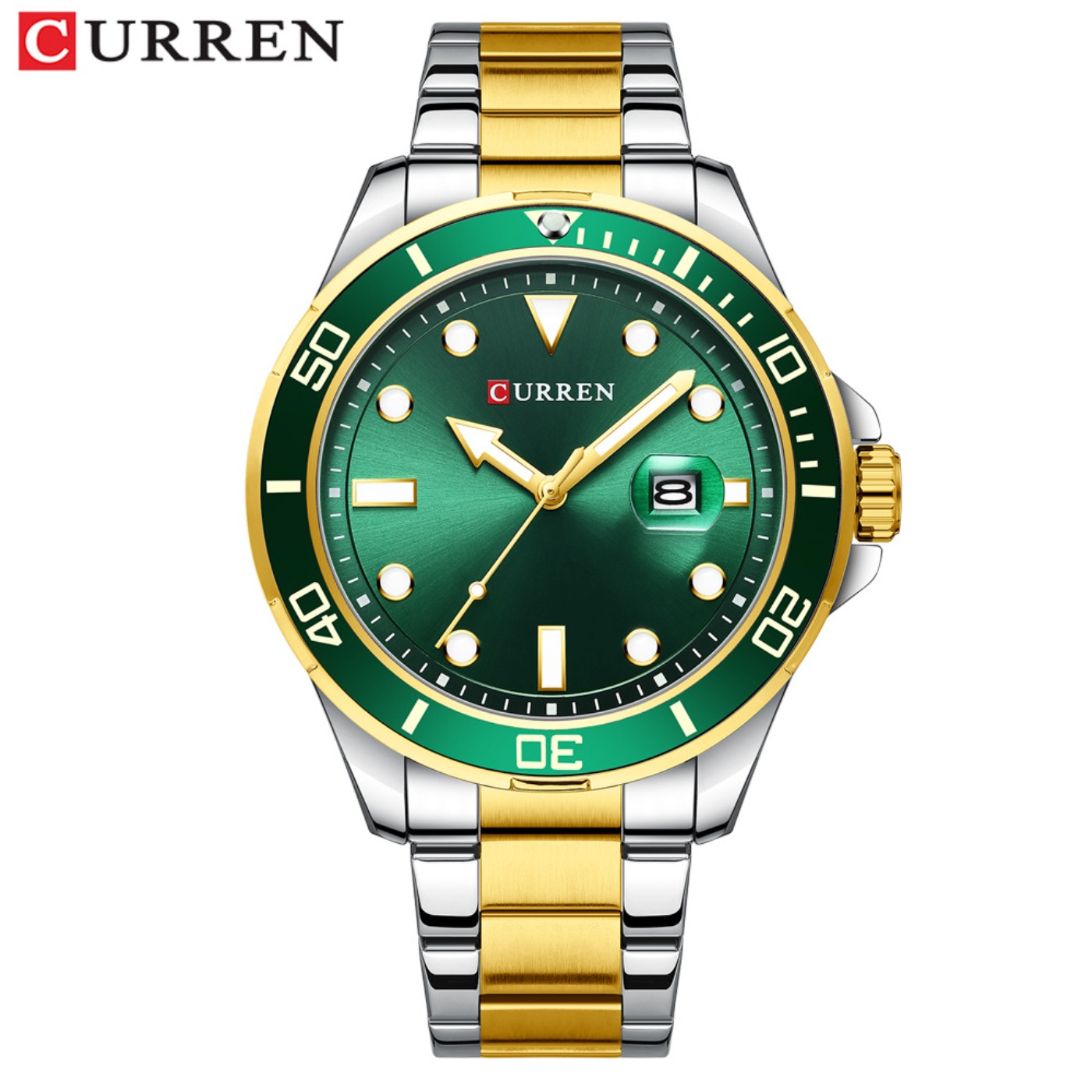 CURREN 뉴 그린 워터 고스트 시리즈 브랜드 하이엔 - Luxury Watch Brand 리뷰 및 가격