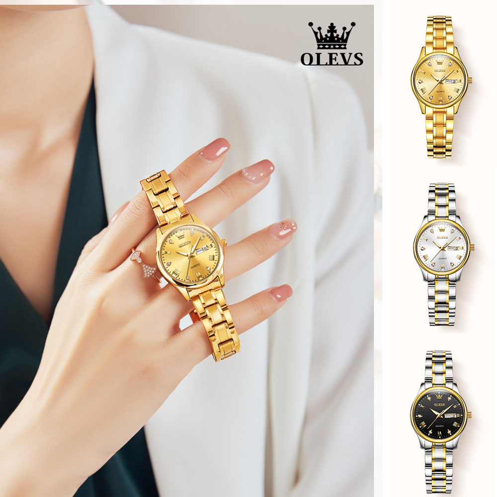 OLEVS 5563 여성용 방수 쿼츠 시계, 클래식 럭 - Luxury Watch Moon Phase 리뷰 및 가격