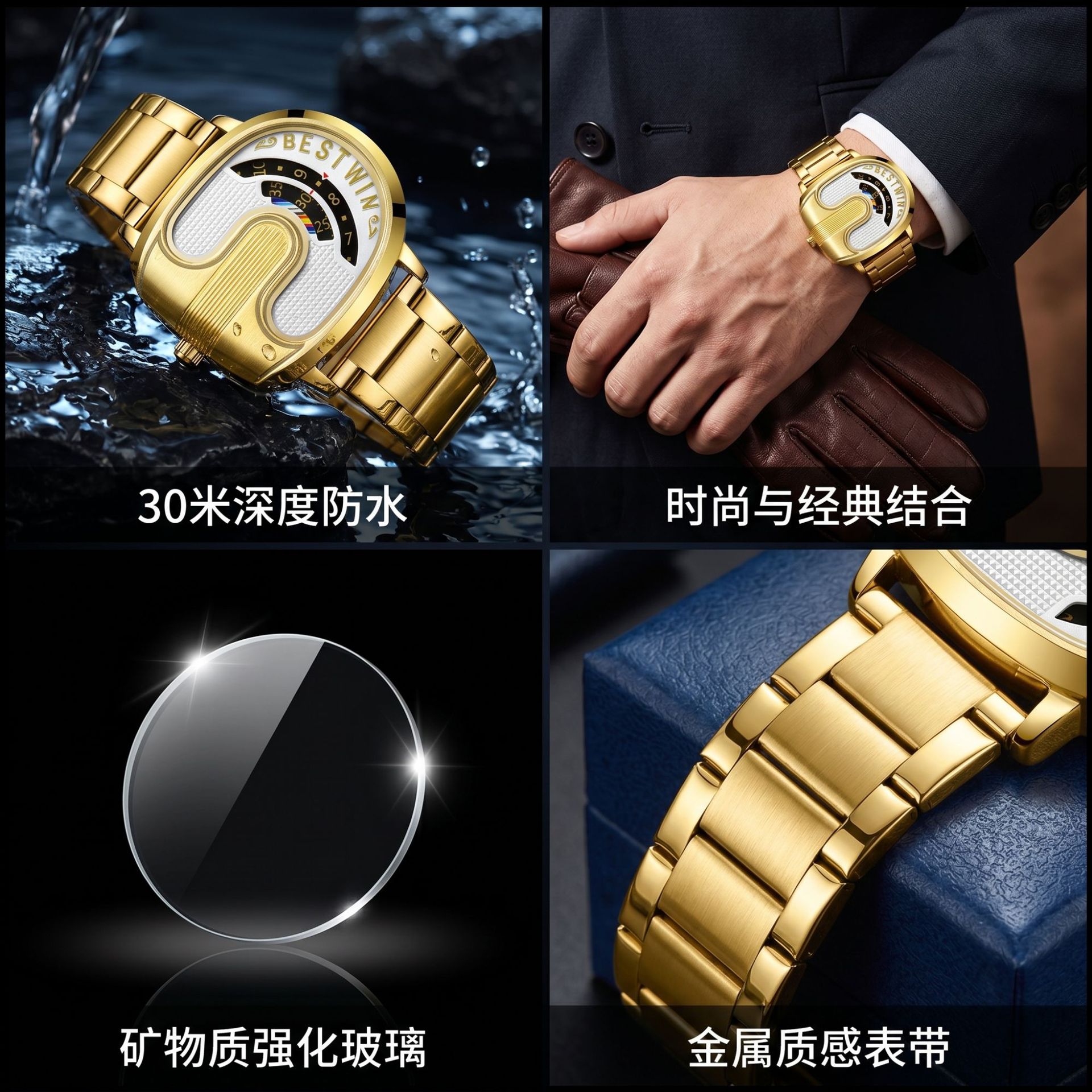 골드탑 브랜드 럭셔리 남성용 시계 독특한 디자인 스테인 - Luxury Watch Brand 리뷰 및 가격
