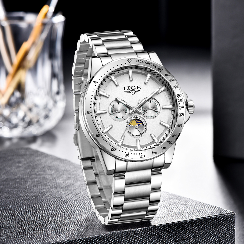 LIGE 최고급 브랜드 럭셔리 쿼츠 남성 시계 패션 비 - Luxury Watch Brand 리뷰 및 가격