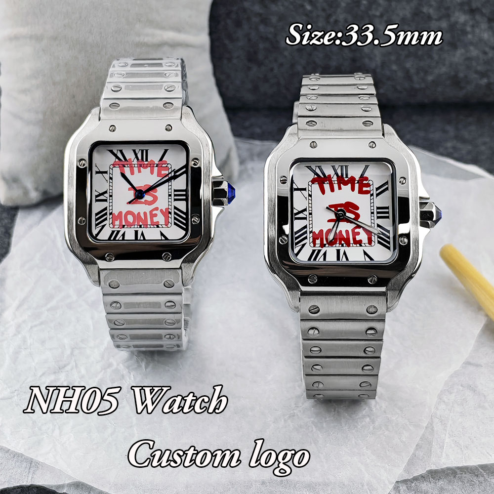 새로운 NH05 스퀘어 시계 시간은 돈이다 시계 여성용 - Luxury Watch Logos 리뷰 및 가격
