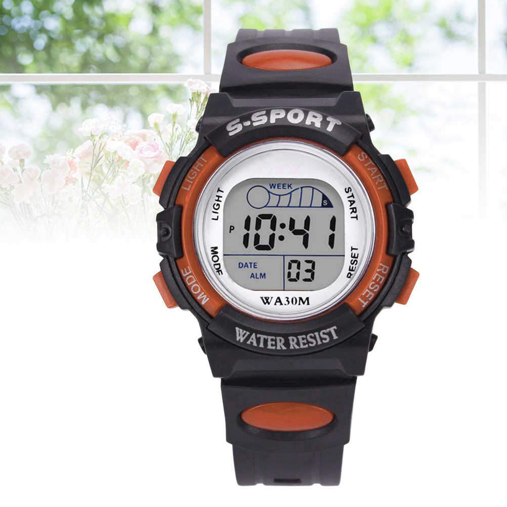 학생용 전자 시계 어린이용 다기능 방수 발광 석영 손목 - Luxury Watch White 리뷰 및 가격