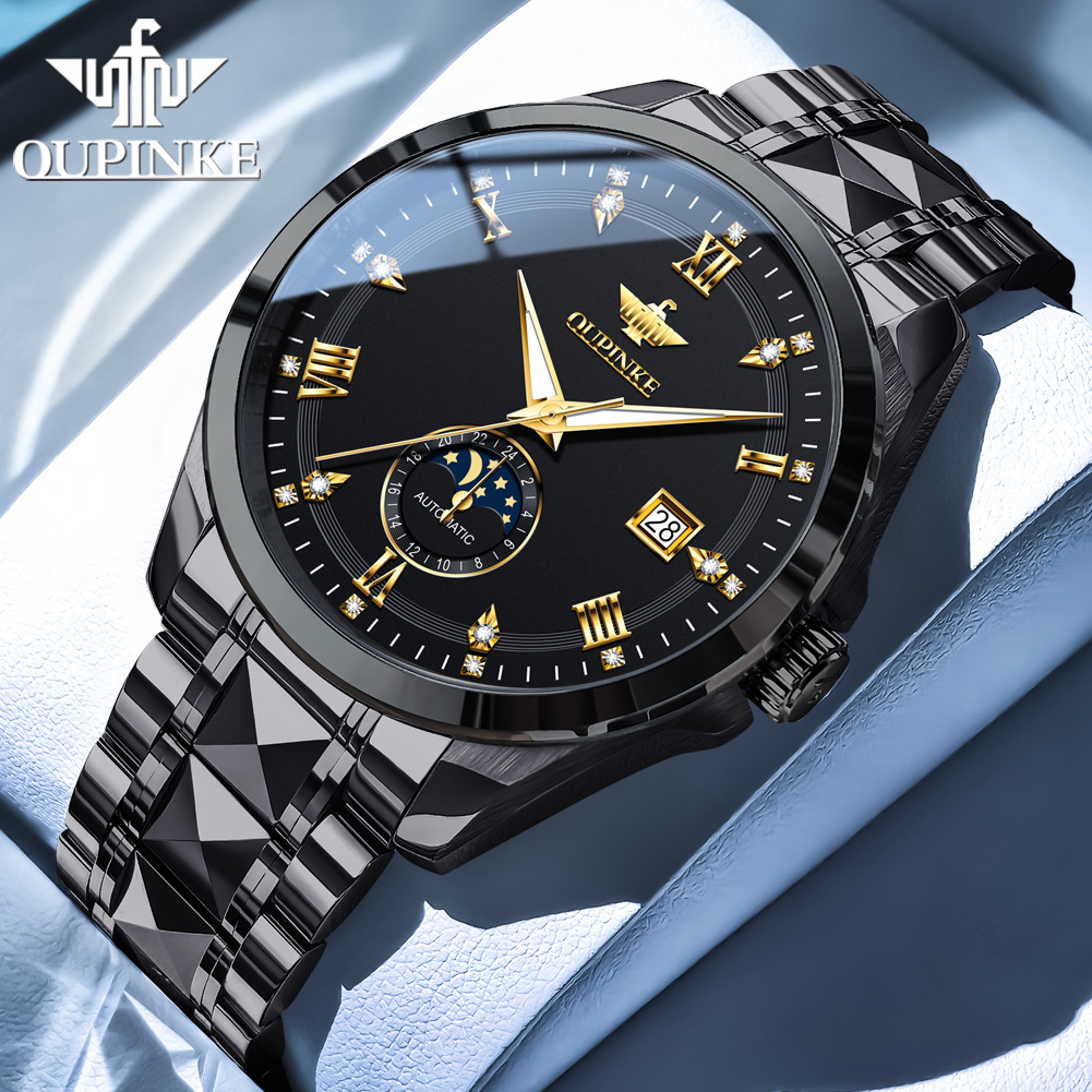 OUPINKE 3265 남성용 시계 문페이즈 방수 날짜 - Luxury Watch Moon Phase 리뷰 및 가격