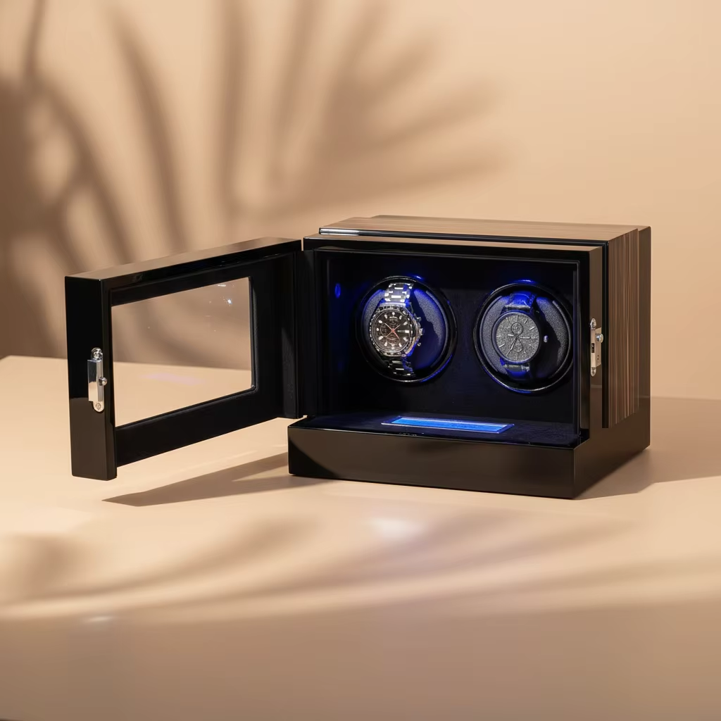 2슬롯 고급 보호용 시계 와인더 케이스, 맞춤형 로고, - Luxury Watch Logos 리뷰 및 가격
