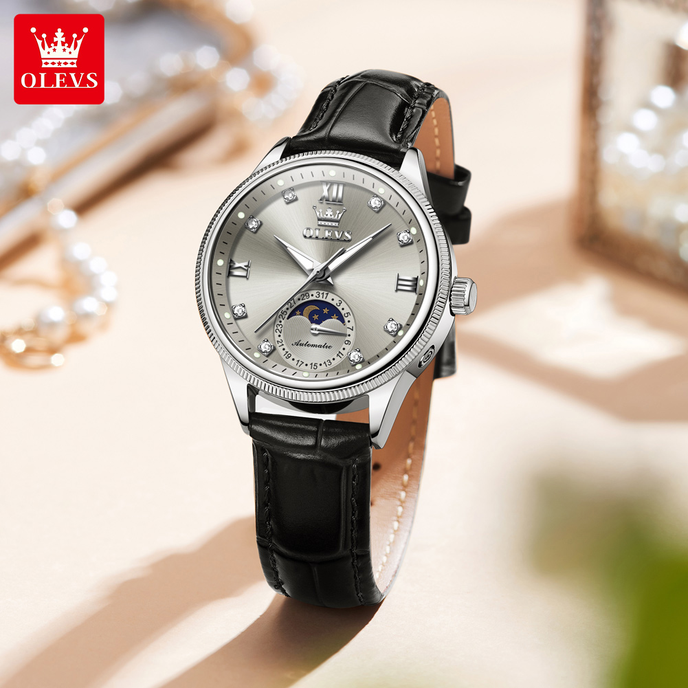 OLEVS 문페이즈 패션 여성 시계 다이아몬드 타임 럭 - Luxury Watch Moon Phase 리뷰 및 가격