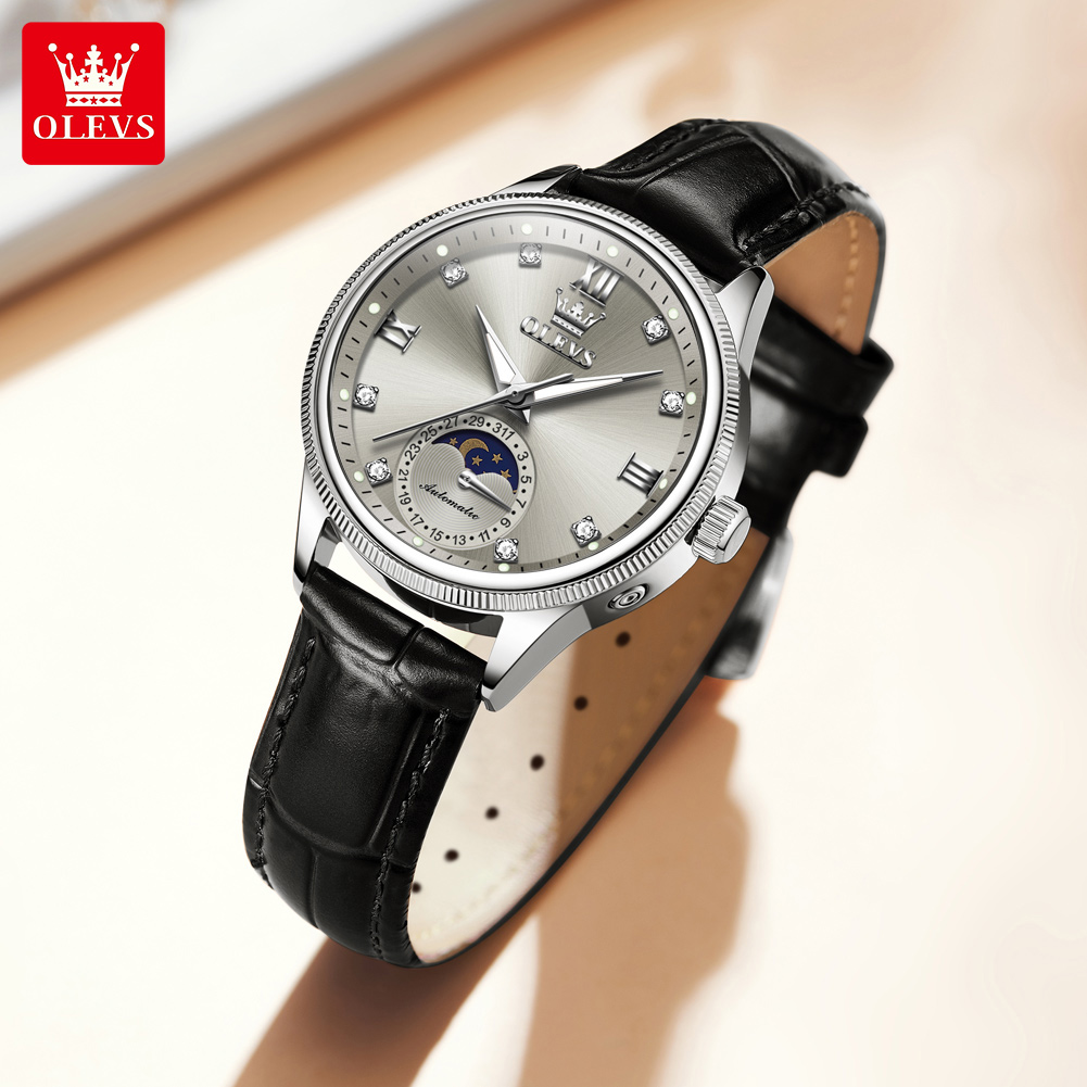OLEVS 문페이즈 패션 여성 시계 다이아몬드 타임 럭 - Luxury Watch Moon Phase 리뷰 및 가격