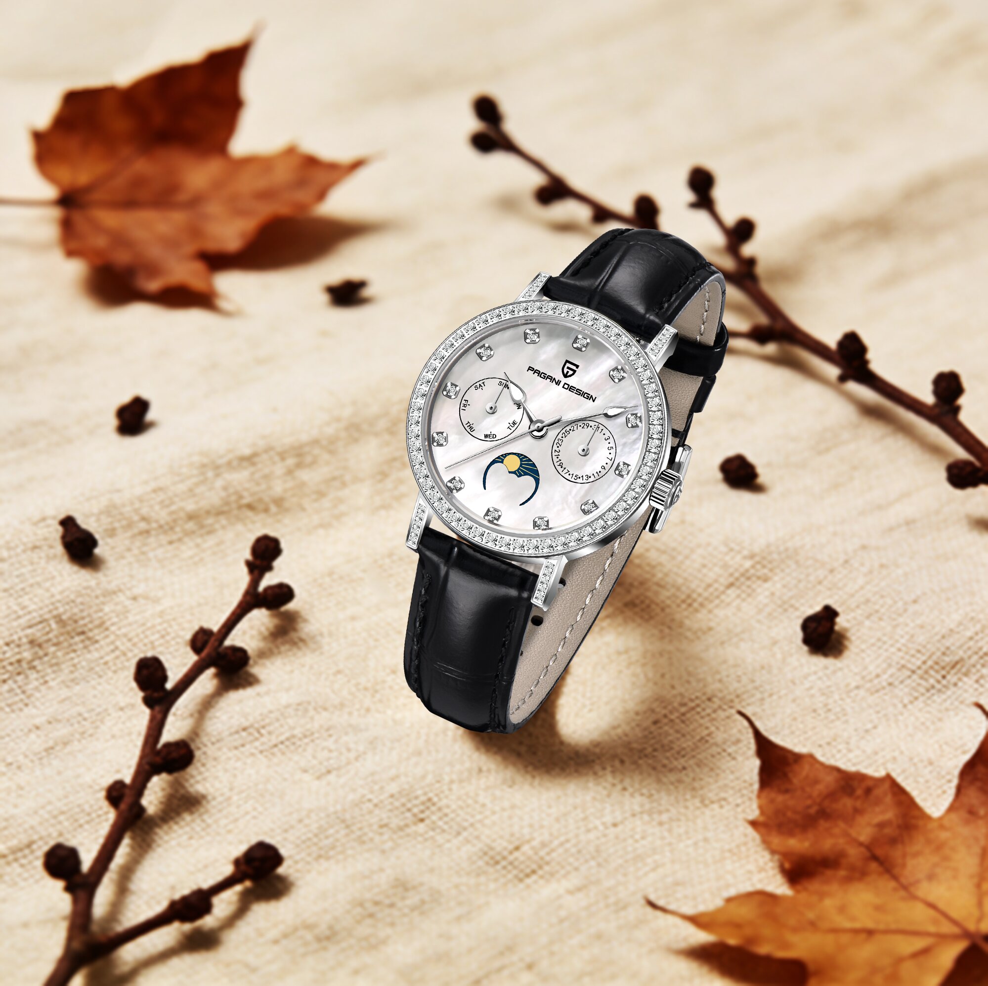 PAGANI DESIGN 엘리트 럭셔리 레이디 쿼츠 시 - Luxury Watch Moon Phase 리뷰 및 가격