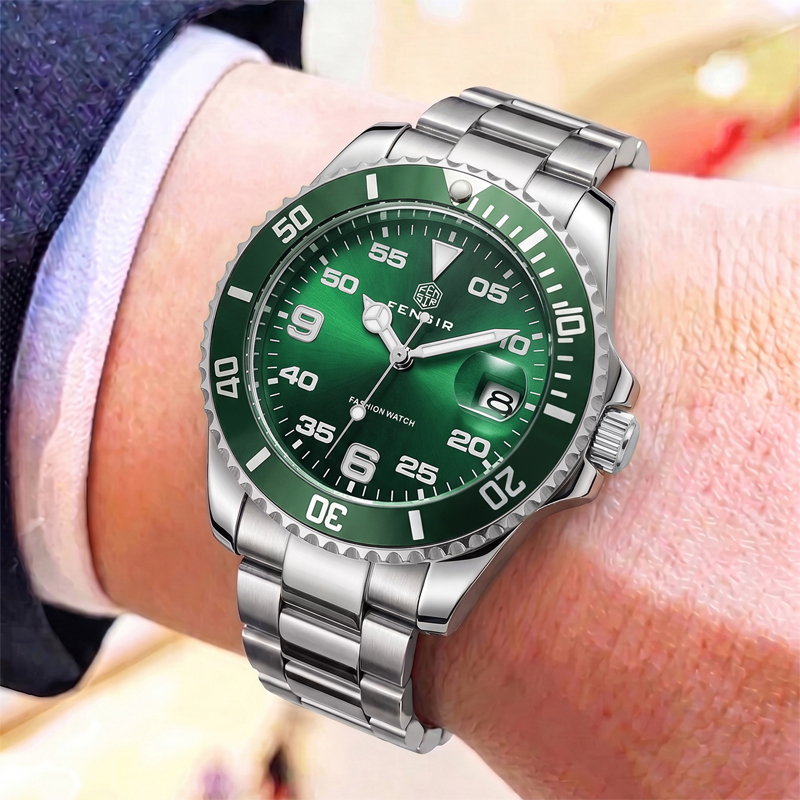클래식 남성용 쿼츠 시계로, 단방향 회전 베젤, 방수  - Luxury Watch It 리뷰 및 가격