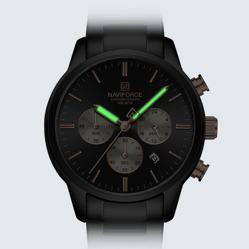 NAVIFORCE 남성용 쿼츠 크로노그래프 시계 방수  - Luxury Watch Strap 리뷰 및 가격