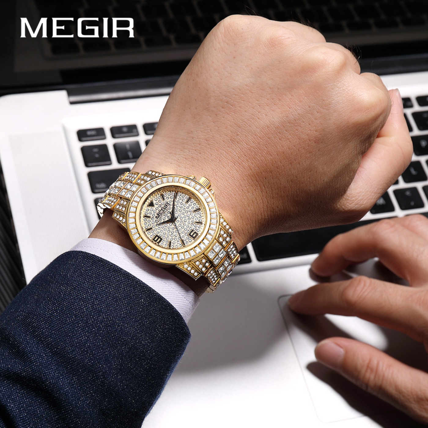 MEGIR 럭셔리 다이아몬드 시계 유니섹스 패션 아날로 - Luxury Watch Strap 리뷰 및 가격
