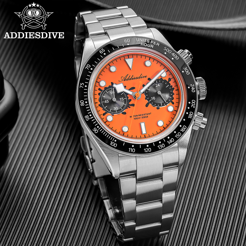 ADDIESDIVE 쿼츠 크로노그래프 시계 VK64 무 - Zero Luxury Watch 리뷰 및 가격