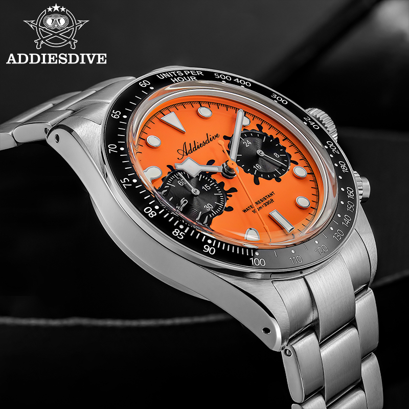 ADDIESDIVE 쿼츠 크로노그래프 시계 VK64 무 - Zero Luxury Watch 리뷰 및 가격