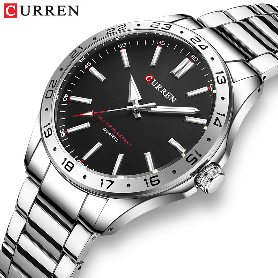 CURREN 8452 실버 화이트 선물용 쿼츠 비즈니스 - Luxury Watch White 리뷰 및 가격