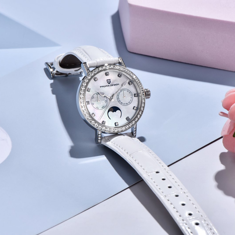 PAGANI DESIGN 여성용 쿼츠 시계 Mop 다이 - Luxury Watch White 리뷰 및 가격