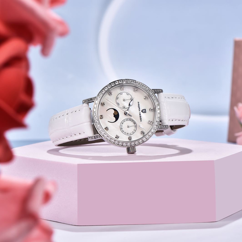 PAGANI DESIGN 여성용 쿼츠 시계 Mop 다이 - Luxury Watch White 리뷰 및 가격