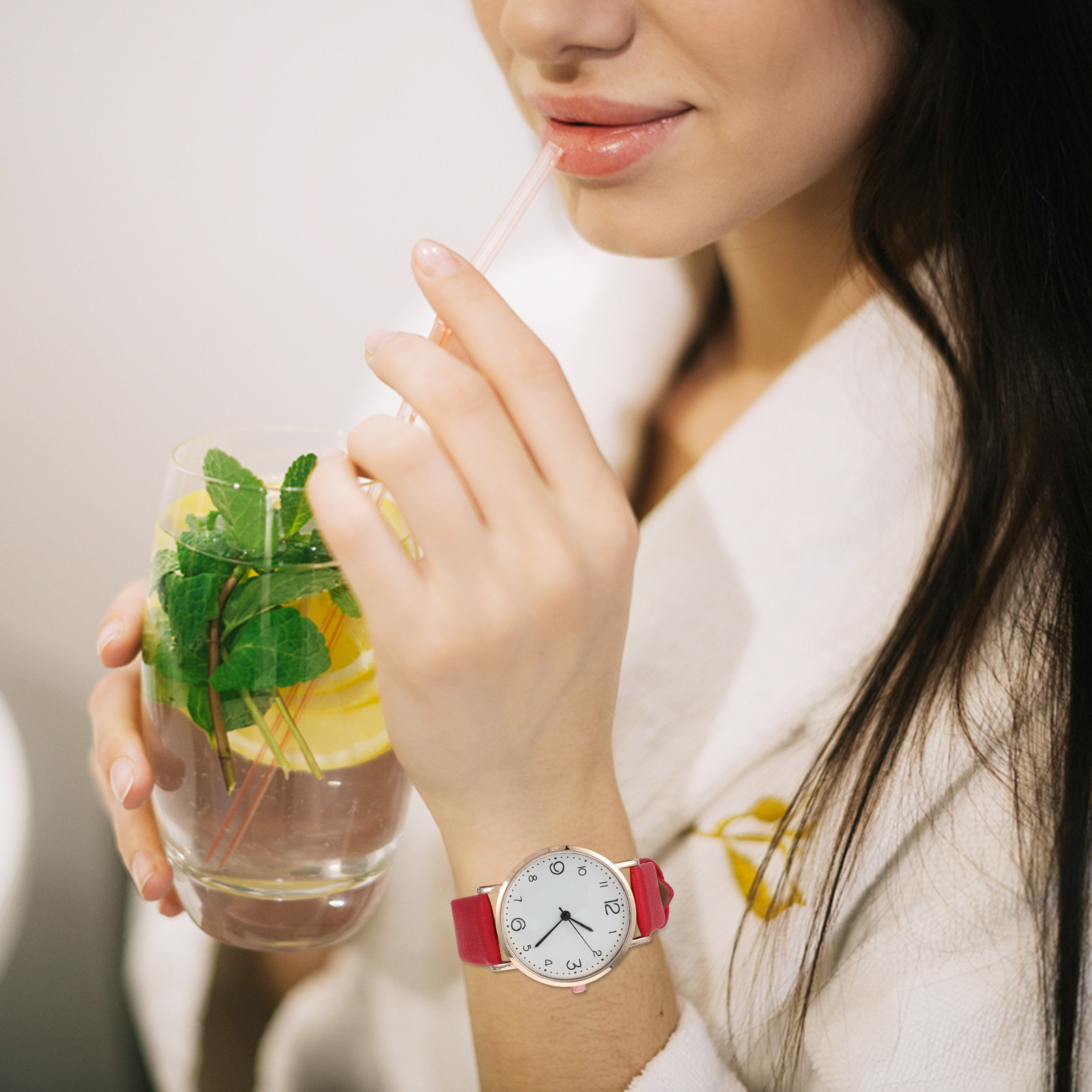 여성용 손목시계 프리미엄 밴드 패션 여성 시계 우아한  - Luxury Watch White 리뷰 및 가격