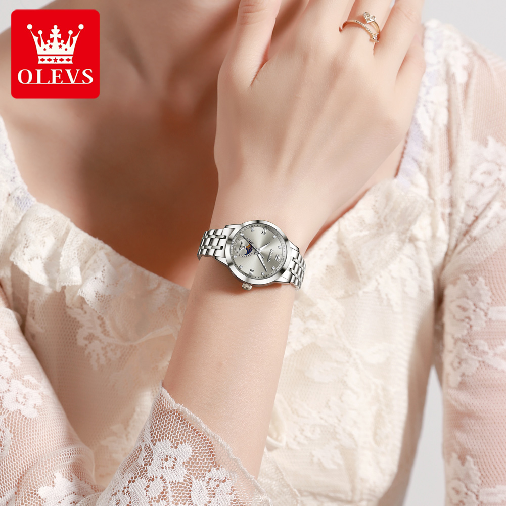 OLEVS 7041 엘레강스 문페이즈 여성용 기계식 시 - Luxury Watch Moon Phase 리뷰 및 가격