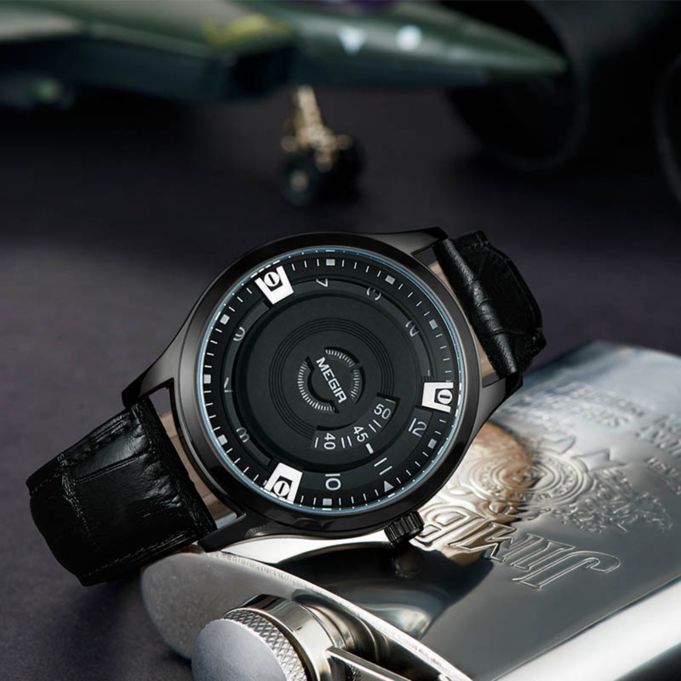 MEGIR 남성용 시계 고급 가죽 스트랩 스포츠 밀리터 - Luxury Watch Strap 리뷰 및 가격