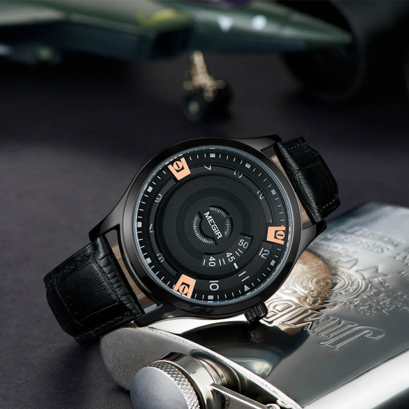 MEGIR 남성용 시계 고급 가죽 스트랩 스포츠 밀리터 - Luxury Watch Strap 리뷰 및 가격