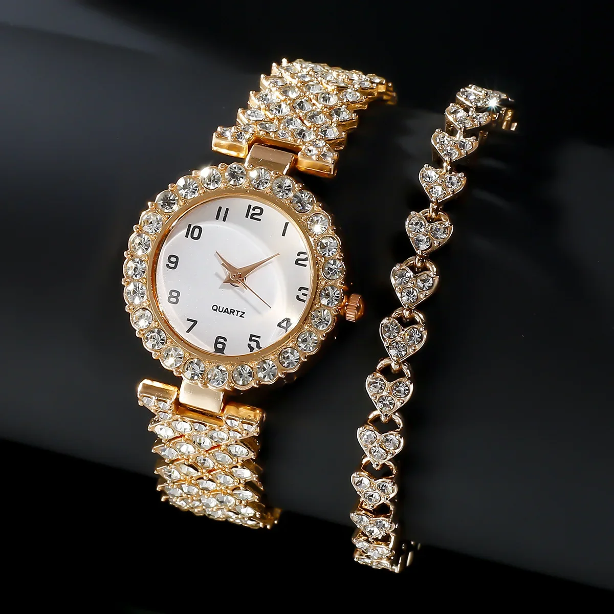 1개/2개 고급 패션 여성 시계 세트 실버 스트랩 여성 - Luxury Watch Strap 리뷰 및 가격