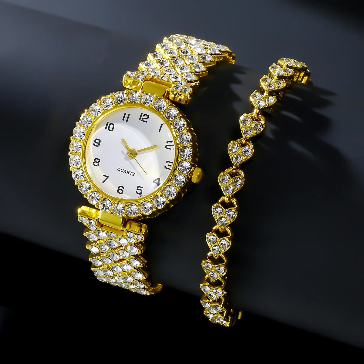 1개/2개 고급 패션 여성 시계 세트 실버 스트랩 여성 - Luxury Watch Strap 리뷰 및 가격