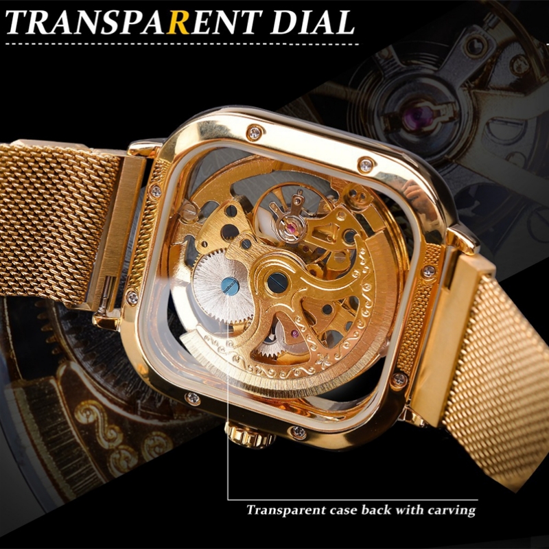 새롭고 세련된 남성용 고급 기계식 시계, 속이 비치는  - Luxury Watch It 리뷰 및 가격
