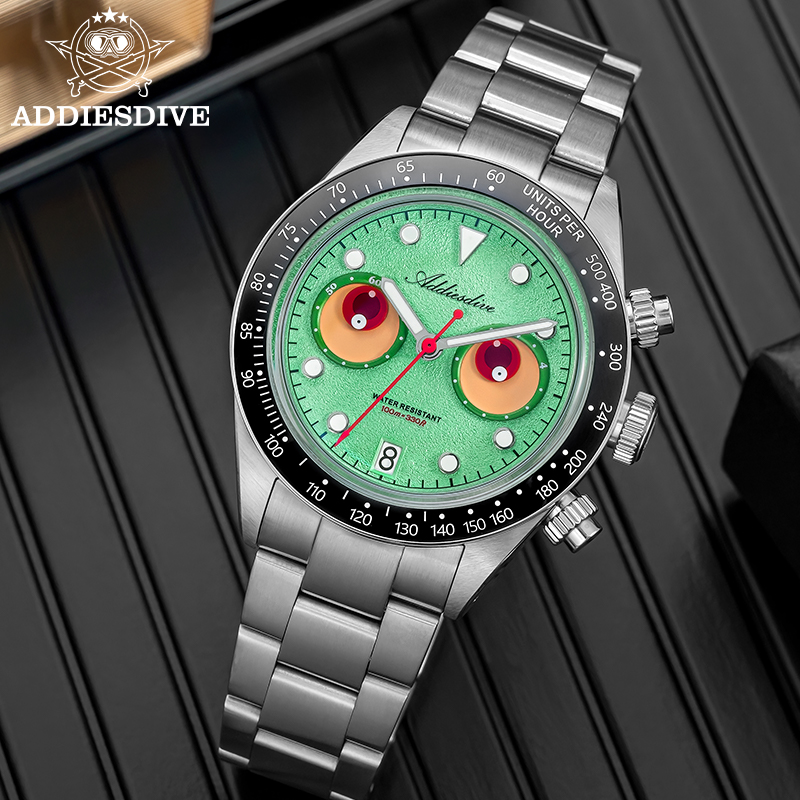 ADDIESDIVE 크로노그래프 쿼츠 시계 고품질 캘린 - Zero Luxury Watch 리뷰 및 가격
