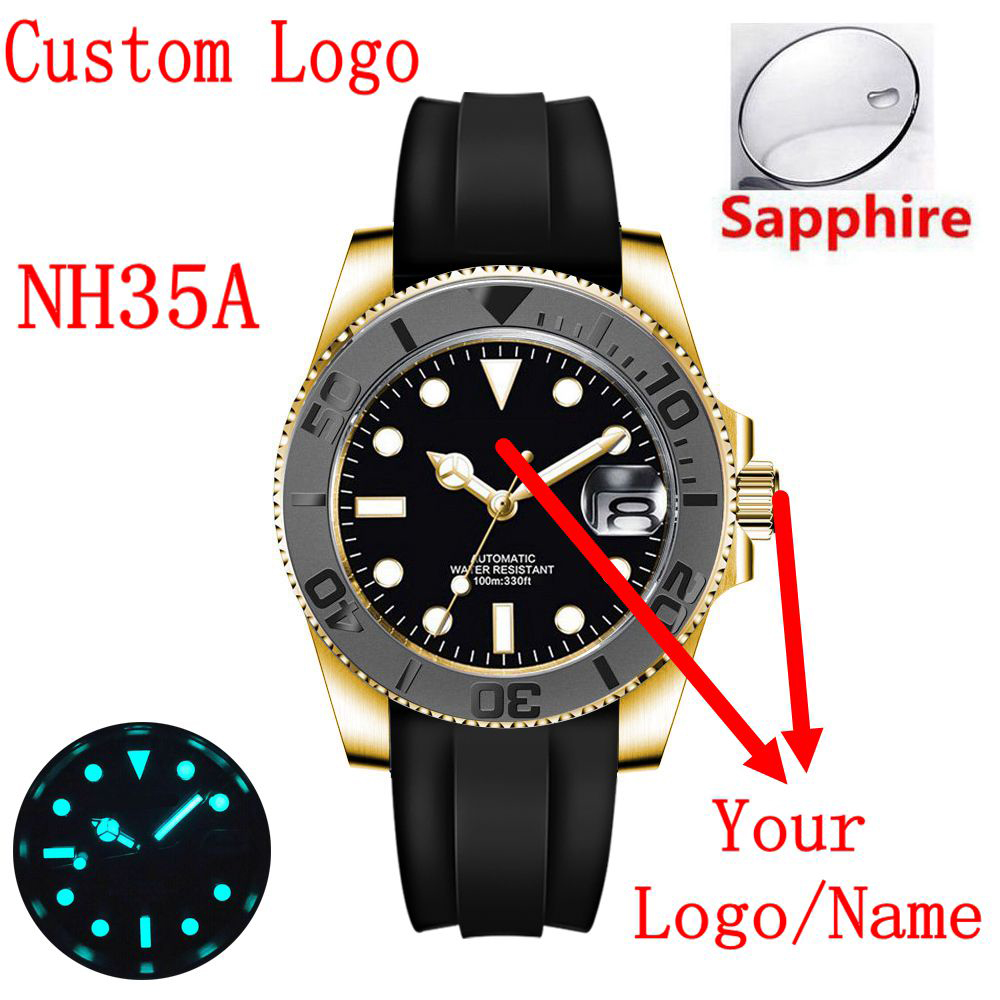 커스텀 로고 40m럭셔리 NH35/ 미요타 오토매틱 기 - Luxury Watch Logos 리뷰 및 가격