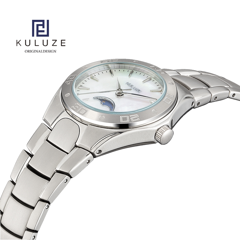 KULUZE 여성용 티타늄 레이디 시계, 스위스 론다  - Luxury Watch Moon Phase 리뷰 및 가격